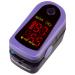 Finger pulseximeter MD300 C13 with LED display including accessories (storage bag silicone protective cover wearing band batteries use instructions)