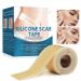 Silicone Scar Sheets Silicone Scar Strips -1.5x60 Tape Roll -for C-Section Tummy Tuck Keloid Acne Removal Treatment - Post Surgery Supplies - Patch Bandage - Surgical Scar