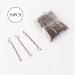 50pcs Brown Wave Bobby Pins for Fine Hair - Invisible Hair Grip Barrettes for Women, Ladies, Girls, and Kids - 5cm - 50 Count - Buy Online on GoSupps.com