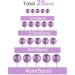 Astaron 20 Mini Glitter Violet Cake Topper Balls for Weddings Birthdays & Baby Parties - International Shipping Available - Buy Online on GoSupps.com