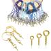 Grevosea 300 Pieces Stainless Steel Screw Eye Pins for Jewellery Making - Mini Gold Threaded Eyelets in 3 Sizes - Buy Online on GoSupps.com