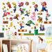 Finedeco Super Mario Wall Stickers - 4 Sheets of Vinyl Stickers for Room Decoration - Buy Online on GoSupps.com