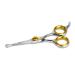 Sharf Dog Grooming Scissors, Gold Touch 4.5 Inch Ear and Nose Sharp Pet Grooming Shear with Safety Round Tip, Ball Point for Safe and Easy Use
