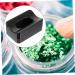 Beavorty 1pc Box Glitter storage box nail art tools nail glitter storage container rhinestone tools nail tools dip powder container nail powder recycling Nail Salon Supplies rhinestones set 7x4.4cm Black - Buy Online on GoSupps.com