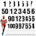 Running Bib Numbers with Safety Pins for Marathon Sports Competition Events Tearproof Waterproof 6 x 7.5 Inch 100
