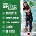 SWOOC Games - Yardzee & Farkle Giant Yard Dice Set with 20+ Games | All Weather, Collapsible Bucket, Score Cards & Marker | Backyard Lawn Game Indoor/Outdoor - 3.5' Green Dice - Buy Online on GoSupps.com