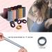 100 Multicolor Seamless Elastic Hair Ties - 4cm Hair Bobbles for Women - Buy Online on GoSupps.com