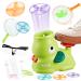 Flying saucer toy set flying slice launcher toy disc shooter toys flying disc catapult flying sauce toys children & family elefant