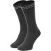 Mens Cotton Diabetic Cushioning Crew Socks Breathable Non-binding Seamless Toe Grey Dark Gray 2