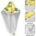 Watercolor Lemons Dry Hair Cap & Quick Drying Towel Set - Super Absorbent Soft Comfortable | 2 Piece Button Headband - Buy Online on GoSupps.com