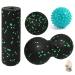 XINGFUDM 4 pieces of massage ball set for fascular tension sore muscles with fascia ball fascia duoball hedgehog ball massage ball fascia rollers with storage bag
