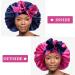 WEIPAO Silk Satin Bonnet - Large Reversible Hair Wrap for Curly Hair - DarkPurple/LightPurple - Buy Online on GoSupps.com