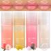 Jutqut 4PCS Hydrating Lip Glow Oil  Moisturizing Lip Oil Gloss Transparent Plumping Lip Oil Tinted for Lip Care and Dry Lips  Long Lasting Nourishing & Non-sticky Fresh Texture Mother's Day 01020306