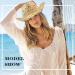 Women's Sparkly Western Cowboy Hat for Holiday Parties - Beige Straw Cowgirl Hat for Beach Vacations - Buy Online on GoSupps.com