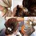 XHBTS 12 Pack Metal Leaf Hair Bands - Elastic Hair Ties & Cuffs in Gold and Silver | International Shipping - Buy Online on GoSupps.com