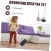 Luxshiny Kids Broom and Dustpan Set - Small Cleaning Tools for Children | Perfect Home Cleaning Kit | 54x16.3x14.2cm - Buy Online on GoSupps.com