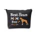 Boxer mom gifts boxer dog make-up bag best boxer mom Ever cosmetic bag boxer lovers gifts for boxer owner travel bag cultural bag organizer etui wallet boxer mom bag black