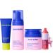 Evereden Daily Routine Set & Non-Toxic Lip Gloss: Clean & Vegan Skin Care for Kids - Nourishing Tween Skincare with Multi-Vitamin Face Wash Face Cream SPF 30 Sunscreen & Tinted Lip Gloss