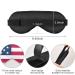 American Flag Design Breathable Sleeping Eye Mask for Cool Summer Rest - Elastic Contoured Blindfold for Women & Men - Buy Online on GoSupps.com