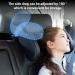 Adjustable Neck Support Pillow for Kids - Leather Car Headrest with Telescopic Rod & Sliding Clips - Buy Online on GoSupps.com