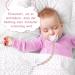 Beboan Silicone Pacifier Chain for Girls - 2 BPA-Free Baby Pacifier Chains with Lock & Bite Toys - Purple Beige Baby Party Set - Buy Online on GoSupps.com