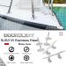 AMYSPORTS Heavy Duty Stainless Steel Dock Cleat - 4 inch, 2 Pack - Marine Boat Mooring Hardware - Buy Online on GoSupps.com