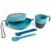UCO 6-Piece Camping Mess Kit with Bowl, Plate, Camp Cup, and Switch Spork Utensil Set Blue