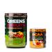 Nutrology Greens & Fruits Powder-Naturally Sourced Superfood Chocolate (30 Servings) BCAA Natural Plant Based BCAA Powder Orange Coconut Flavor (30 Servings)