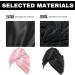 AMORISE Microfiber Hair Towel Turban Set Quick-Drying Satin Hair Wraps in Black & Pink - Buy Online on GoSupps.com