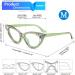 FEISEDY Diamond Blue Light Blocking Cat Eye Glasses for Women - Rhinestone Anti Eyestrain Computer Eyewear B0070 Green 50mm - Buy Online on GoSupps.com