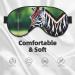 SSIMOO Zebra & Giraffe Print Eye Mask - Double-Sided Soft Light Blocking for Better Sleep - International Shipping Available - Buy Online on GoSupps.com