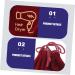 BIUDECO 6 Pcs Storage Bag Make up Holder Hotel Hair Dryer Bag Drawstring Storage Pouch Blower Bags Fabric - Buy Online on GoSupps.com