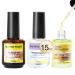 Nail Dehydrator and Primer AISEELY 3PCS 15ml Acid Free Natural Nail Primer Nail Cuticle Oil and Nail Prep Dehydrator Air Dry Superior Bonding Primer for Nail Manicure Kit