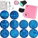 15-Piece Nail Art Stamping Kit - Christmas & Love Designs Includes 5 Plates 2 Stampers and Storage Bag - Buy Online on GoSupps.com