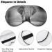 African Elephant Sleep Mask - Adjustable Strap, Blocks Light for Night, Travel, Nap - Men, Women - Buy Online on GoSupps.com