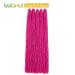 GUOHUI Micro Faux Locs Crochet Hair 36 Inch 5 Packs Dark Pink - DIY Braids Straight Styles (Pack of 5) - Buy Online on GoSupps.com