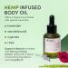 Herbo Hemp Moisturizing Body Oil - Organic After Shower Bath Oil for All Skin - Scented Cruelty-Free & Paraben-Free - 2 oz - Buy Online on GoSupps.com