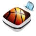 GIAPB Sanitary Napkin Storage Bag Period Bag Tampon Bag Makeup Bag Pad Pouch Basketball Texture Color1389