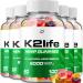 K2Life Hemp Gummies - with Hemp Seed Extract K2 Life Hemp Gummies Tinnitus Herbal Supplement Health and Wellness Support All Natural K2Life Hemp Gummy Advanced Formula (5 Pack - 300 Gummies)