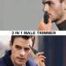DiktoYou Rechargeable 2-in-1 Ear and Nose Hair Trimmer - Painless Grooming Tool for Men and Women - USB Electric, IPX7 Waterproof - Grey - Buy Online on GoSupps.com