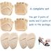 4 Pairs Metatarsal Pads for Women - Ball of Foot Cushions & Sleeves - Toe Separators - Beige Open Toe Style - Buy Online on GoSupps.com