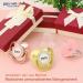 Personalized Silicone Pacifier Set - Custom Name Pacifiers & Clips | Handmade Baby Gift - 4 Pieces in Blue - Buy Online on GoSupps.com