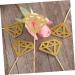 Vaguelly Wedding Decoration 50pcs Food Picks Birthday Wedding Diamond Wedding Cake Picks d Cupcake Picks Diamond Cupcake Topper Gem Cupcake Topper Fruitcakes Insert Card Flash Baby Golden medium - Buy Online on GoSupps.com