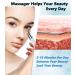 Neck Face Massager - BUV Mini LED Sculpting Tool with 3 Color Modes & Vibration for Enhanced Skin Care - Baby White - Buy Online on GoSupps.com