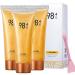 NEWUREHO 3 Pack 98.4% Gold Peel Off Facial Mask Golden Exfoliating Mask for Blackhead and Pore Cleansing Gold Foil Tear off Mask Anti-Aging Anti-wrinkle Reduces Fine Lines and Deep Cleansing