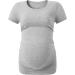 LAPASA Maternity Tops: Soft Modal Cotton Pregnancy Tshirts - XXL Black/Heather Gray/Off White - Buy Online on GoSupps.com