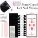 Nail Adhesive Wrap - Semi Cured Gel Nails Strips (Black French Style) - Buy Online on GoSupps.com