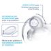 Chicco PhysioForma 100% Soft Silicone Pacifier 0-6m Clear Orthodontic Nipple BPA-Free 2-pack with Sterilizing Case - Buy Online on GoSupps.com