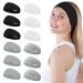 Ayesha Headbands for Women Workout Headbands Wide Hair Bands for Women's Hair Stretchy Headband Sweat Bands Non Slip Sports Headband for Yoga Working Out Fitness Skincare Makeup 12pcs black white grey(pack of 12)
