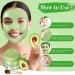 Pjordo Avocado Green Tea Clay Mud Mask 150g/5.29 Oz - Skin Care Detox Face Mask for Deep Cleansing, Oil Control, Anti-Acne, and Pore Refining - Includes Mask Brush for Soothing and Nourishing - Buy Online on GoSupps.com